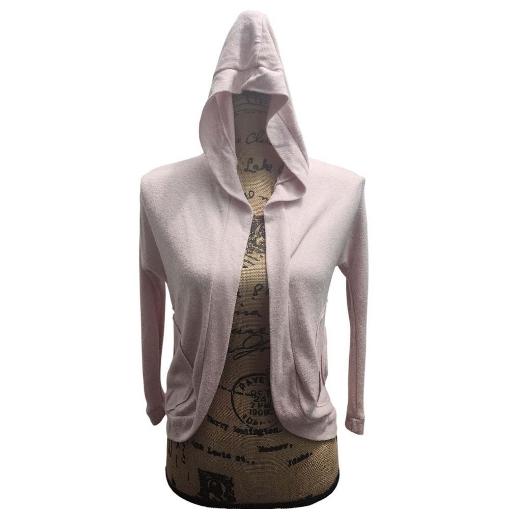 Pinc Pink Hooded Cardigan Sweater Kids Size 10 12‎ Lightweight